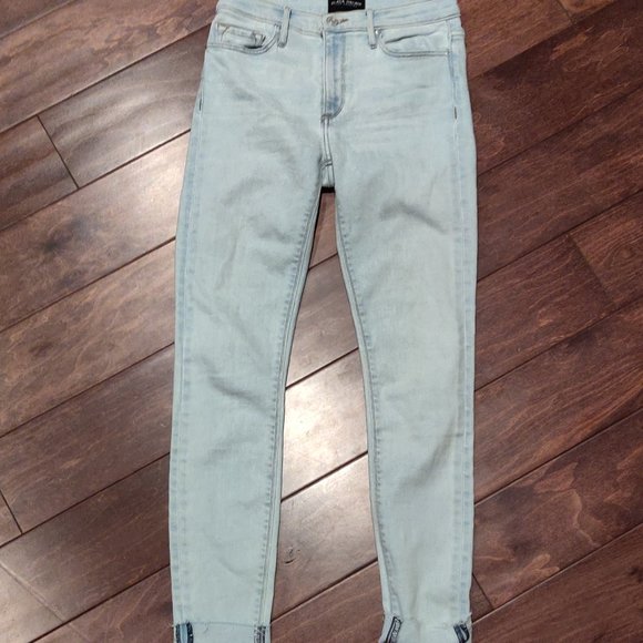 Black Orchid Los Angeles Noah Ankle Fray light wash Women's SIZE 25 - Picture 1 of 6
